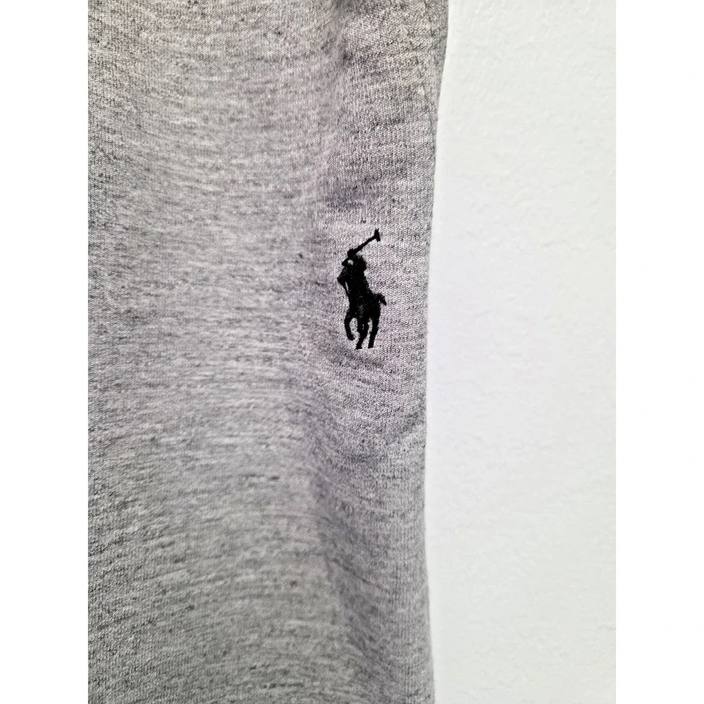 POLO RALPH LAUREN Men's 2XBIG Grey Heather Knit Tech Sweat Shorts Pony Logo